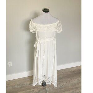 White Lace Boho Dress for Professional Photos